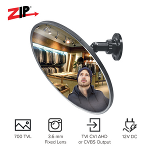 Kovert Co-ax 3.6mm 700TVL 12" Covert Retail Mirror