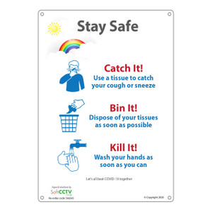 Catch It, Bin It, Kill It A4 Sign Catch It, Bin It, Kill It A4 Sign