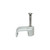 6mm Flat Grey Cable Clips x100