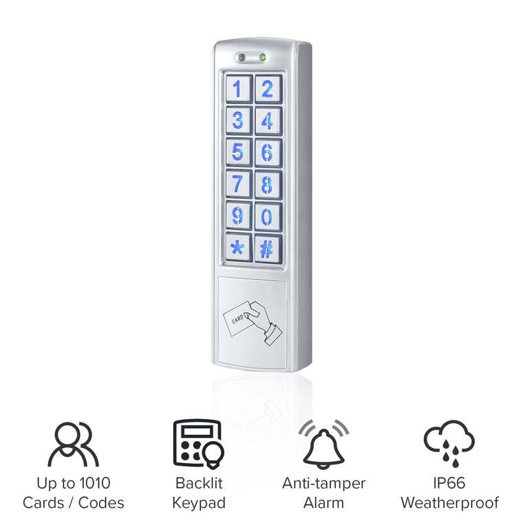 Slimline Access Control Keypad with RFID