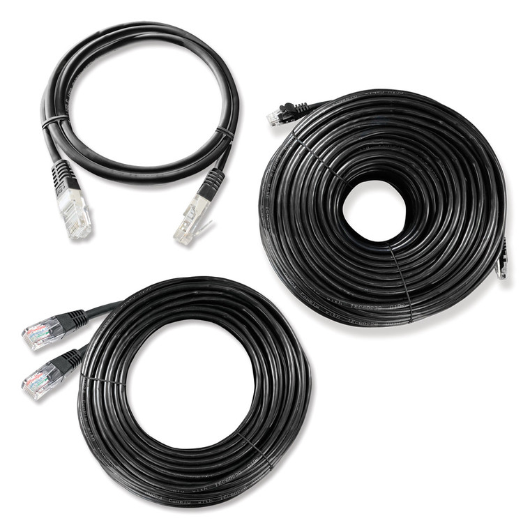 RJ45 Straight Patch Leads In Black
