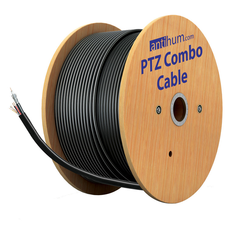 150m RG59+4 PTZ Combo Cable Black
