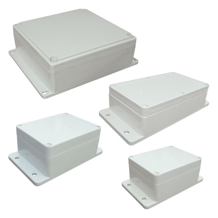 Screw Lid ABS Boxes With Fixing Lugs