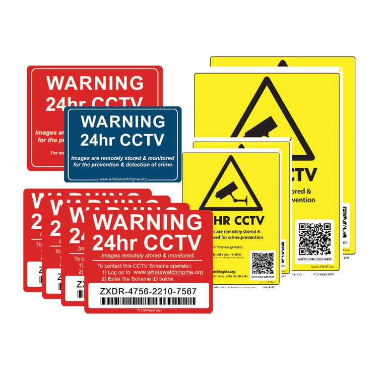 Mixed CCTV Signage Pack of 10