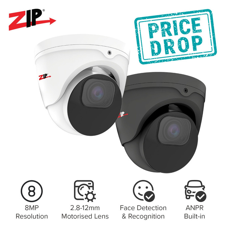 Zip IP 8MP (4K) Pro iSENSE Eyeball 2.8-12mm