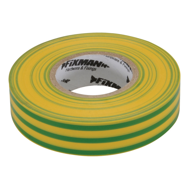 Insulation Tape - Green/yellow 19mm x 33m