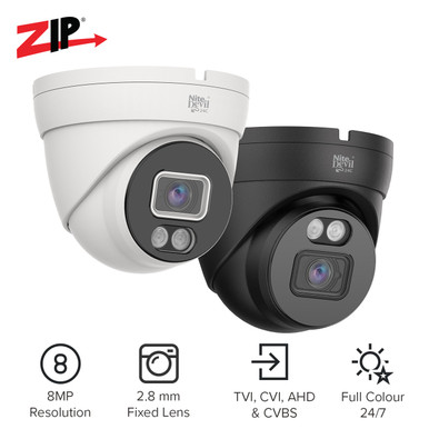 ZIP 8MP 4K Pro NiteDevil EYEBALL Fixed 2.8mm - System Q Ltd