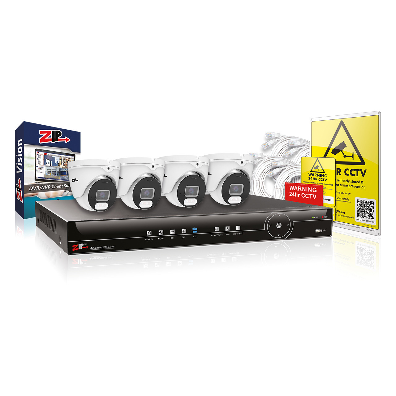 Easy-Fit IP CCTV 8 Channel  2TB 4MP Kits