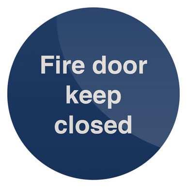 Cartello Autoadesivo 'Fire Door Keep Shut' 100x100 Mm - Adesivo Lucido Per Porte Tagliafuoco, UK Safety Store