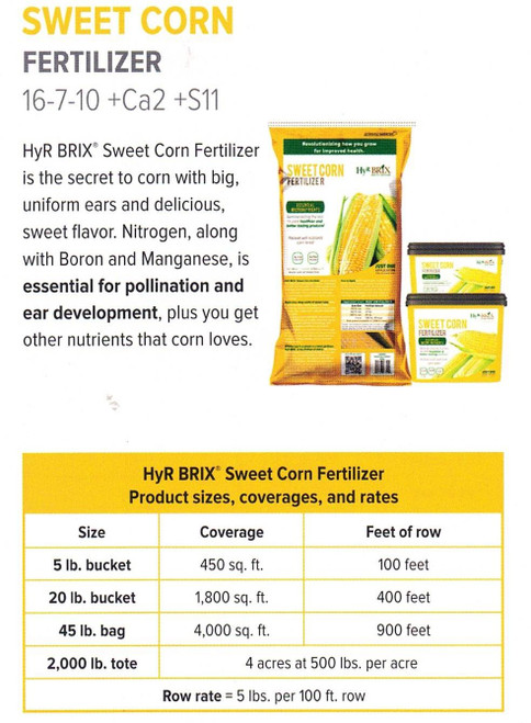 Sweet Corn Fertilizer - 20 lbs.