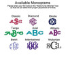 Available monograms