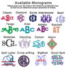 Available monograms