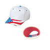 Pro style cap with USA flag visor