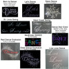 A few of the available rhinestone dance designs