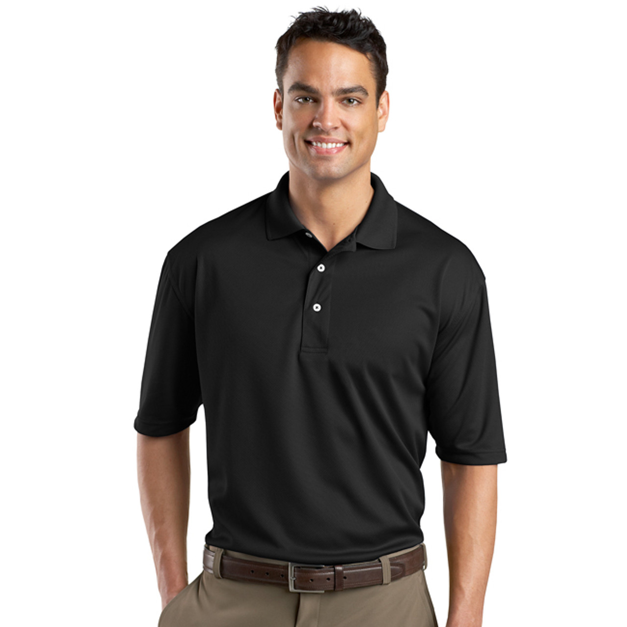 Performance fabric sport shirt with embroidered Lake Ozark Swing Dance Club  logo