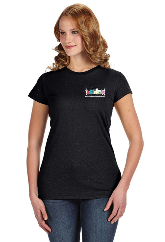 SFSDS Lady's Glitter Tee with Embroidered logo