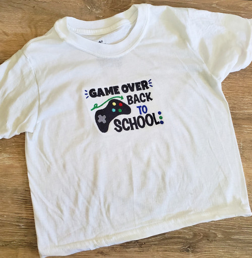 Game Over, Back to School Toddler and Youth T-Shirt