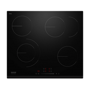 60cm Ceramic Cooktop with 4 Zones and Slide Touch Control, Black