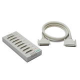 Moxa OPT 8B M62 to 8 x DB25 male connection box with DB62 male to DB62 female cable, 1.5 m