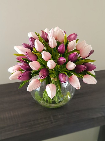 Mini Tulips |  Purple - Pink | Large