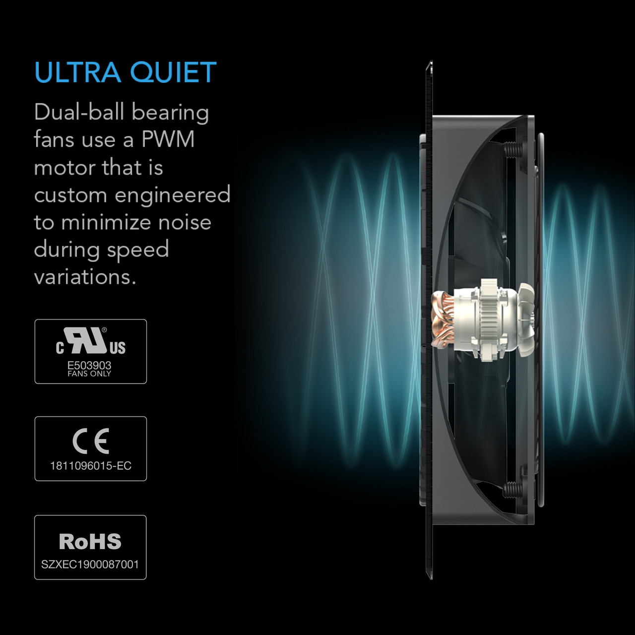 AC Infinity AIRPLATE S3, Home Theater + AV Cabinet Quiet Cooling