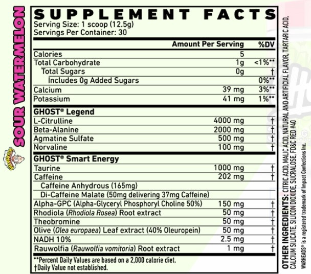 Ghost Legend V3 PreWorkout 60 Servings Coresupplements.ca