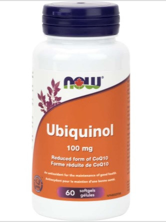 NOW Ubiquinol 100mg 60 Caps Coresupplements.ca