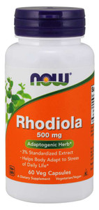 NOW Rhodiola 500mg 60 Capsules NOW Rhodiola 500mg 60 Capsules