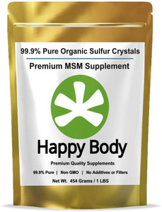 Happy Body Pure Organic Sulfur Crystals for Joint Health MSM Supplement Happy Body Pure Organic Sulfur Crystals for Joint Health MSM Supplement