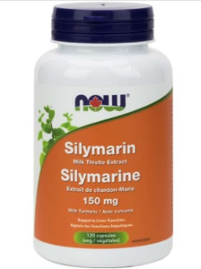 NOW Silymarin 150mg Milk Thistle Extract 120 Capsules NOW Silymarin 150mg Milk Thistle Extract 120 Capsules