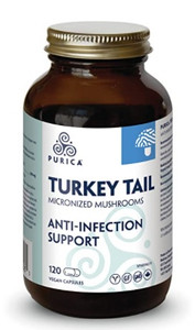 Purica Turkey Tail Mushroom 120 Capsules Purica Turkey Tail Mushroom 120 Capsules