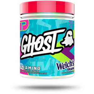 Ghost Bcaa and EAA essential amino acids with electrolytes welch's grape welchs gummy flavor 40 servings Ghost Bcaa and EAA essential amino acids with electrolytes welch's grape welchs gummy flavor 40 servings