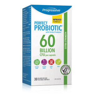 Progressive Perfect Probiotic 60 Billion CFU (30 Capsules) Shelf Stable Formula Progressive Perfect Probiotic 60 Billion CFU (30 Capsules) Shelf Stable Formula
