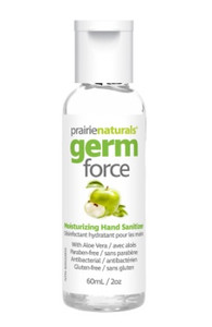 Prairie Naturals Germ Force Hand Sanitizer Green Apple Scented 60 mL