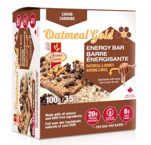 Oatmeal Gold Honey & Oat Energy Bar 100g (Box of 6) - Carob