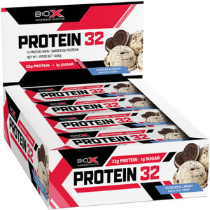 BioX Protein 32 Bar Box Cookies & Cream BioX Protein 32 Bar Box Cookies & Cream