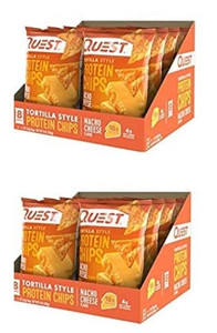 Quest Nutrition Protein Chips Nacho Cheese Pack of 2 Boxes (16 Bags) Quest Nutrition Protein Chips Nacho Cheese Pack of 2 Boxes (16 Bags)