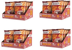 Quest Nutrition Protein Chips BBQ Pack of 4 Boxes (32 Bags) Quest Nutrition Protein Chips BBQ Pack of 4 Boxes (32 Bags)