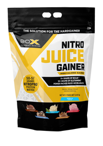 BIOX PERFORMANCE NUTRITION Nitro Juice Mass Gainer Supplement 5.45kg 12lbs size Vanilla Flavor, Meal Replacement, Weight Gain BIOX PERFORMANCE NUTRITION Nitro Juice Mass Gainer Supplement 5.45kg 12lbs size Vanilla Flavor, Meal Replacement, Weight Gain