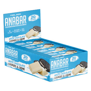 Anabar Whole Food Performance Bar 65g ( Box of 12 ) - White Chocolate Cookies & Cream Anabar Whole Food Performance Bar 65g ( Box of 12 ) - White Chocolate Cookies & Cream