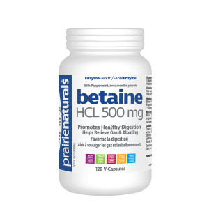 Prairie Naturals Betaine HCL 500mg 120 caps Prairie Naturals Betaine HCL 500mg 120 caps