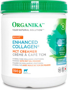 Organika Enhanced Collagen Boost with MCT Creamer 150g Unflavoured Organika Enhanced Collagen Boost with MCT Creamer 150g Unflavoured