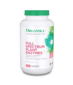 Organika Full Spectrum Plant Enzymes 260 Veggie Capsules Organika Full Spectrum Plant Enzymes 260 Veggie Capsules