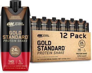 Gold Standard Ready to drink RTD CHOCOLATE Protein Shake 355ml case of 12 shakes Gold Standard Ready to drink RTD CHOCOLATE Protein Shake 355ml case of 12 shakes