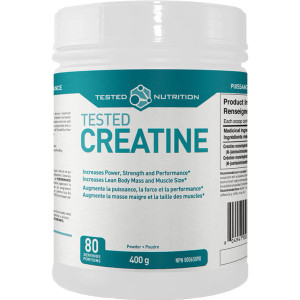 Tested Nutrition Creatine Monohydrate 400g Unflavoured Powder Tested Nutrition Creatine Monohydrate 400g Unflavoured Powder