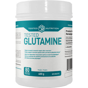 Tested Nutrition Glutamine 400g Unflavoured Powder Tested Nutrition Glutamine 400g Unflavoured Powder