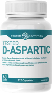 Tested Nutrition D-Aspartic Acid 120 Capsules Tested Nutrition D-Aspartic Acid 120 Capsules