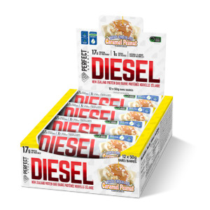 Perfect Sports Diesel Protein Bar White Chocolate Salted Peanut Box Perfect Sports Diesel Protein Bar White Chocolate Salted Peanut Box