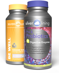 Silver Lining Pre & Probiotic / Be Well Combo Pack Silver Lining Pre & Probiotic / Be Well Combo Pack