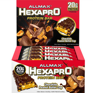 Allmax Hexapro Protein Bars (Box of 12) - Chocolate Peanut Butter Allmax Hexapro Protein Bars (Box of 12) - Chocolate Peanut Butter
